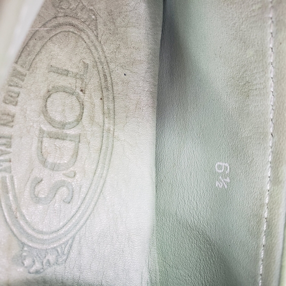 Tod's Light Green Suede Tassel Loafers - Picture 8 of 10